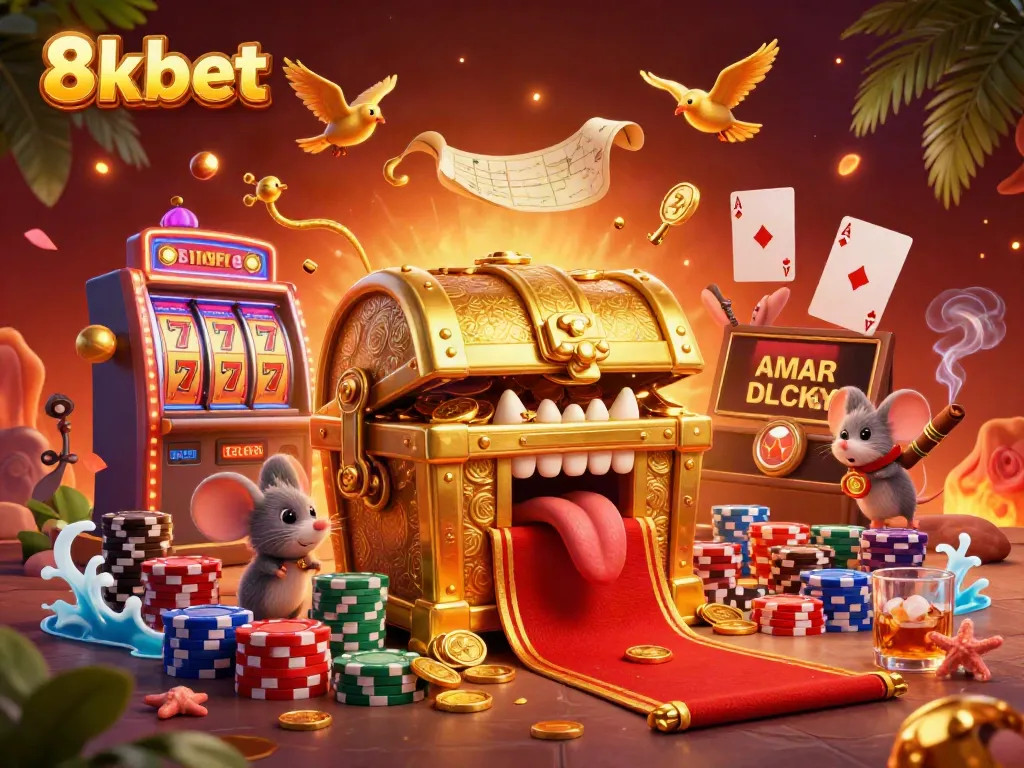 Engage in excitement at 8xbet with a vibrant, treasure-filled casino adventure.