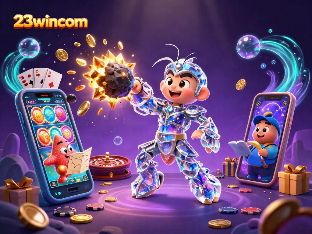 Play thrilling games at 23wincom with vibrant slot reels and dynamic casino action.