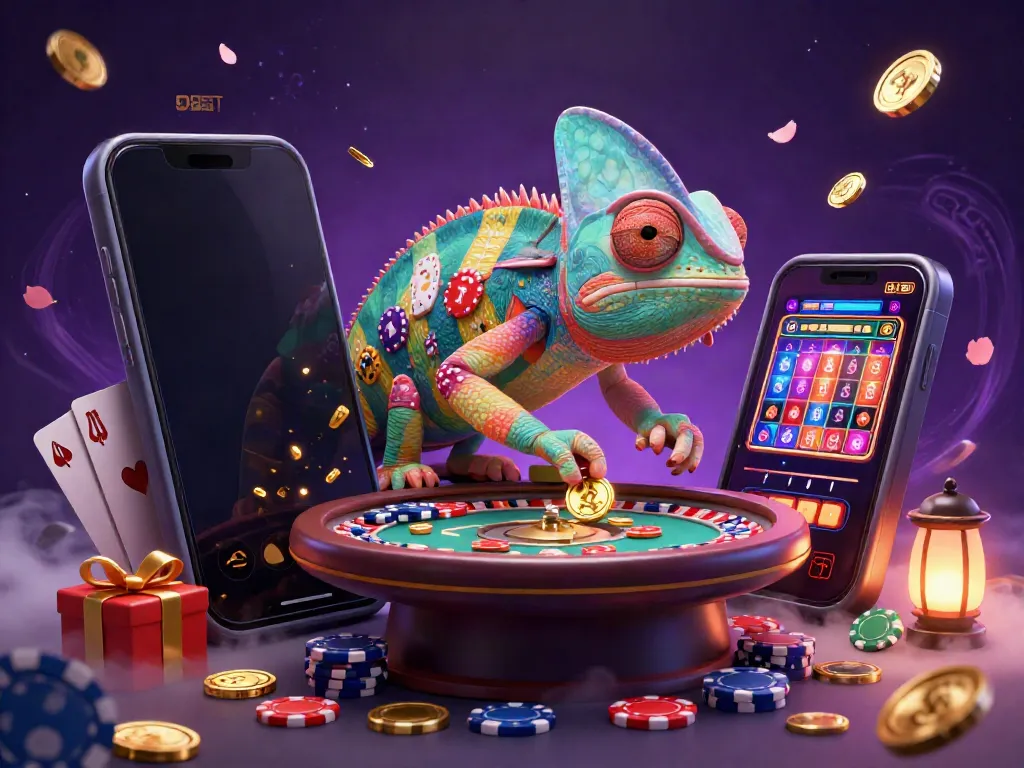 Engage with DEBET's vibrant gaming world featuring colorful elements and dynamic characters.