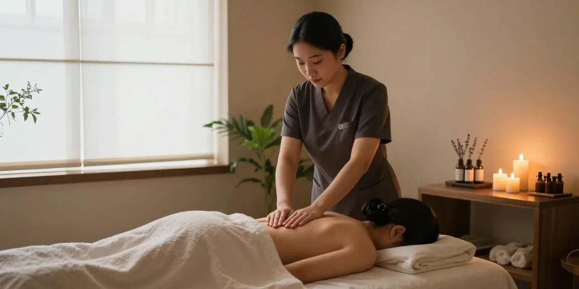Experience a serene 주안출장마사지 session with calming ambiance and expert therapy for relaxation.