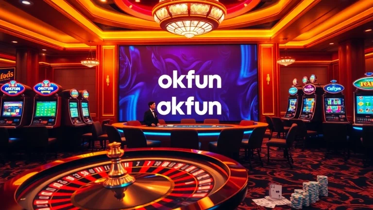 Experience the thrill of winning at okfun with vibrant casino gaming elements.