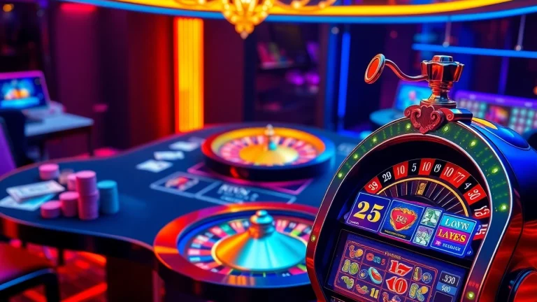 Experience thrilling gameplay at kuwin with vibrant casino visuals, poker chips, and exciting slot machines.