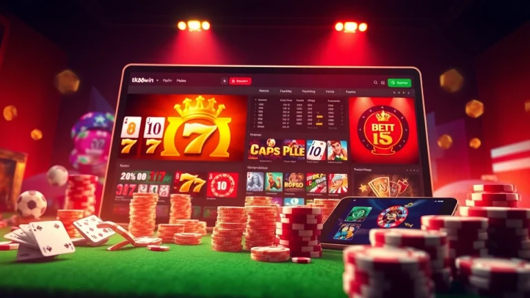 Online gaming experience at tk88win.live featuring vibrant slots and sports betting interface.