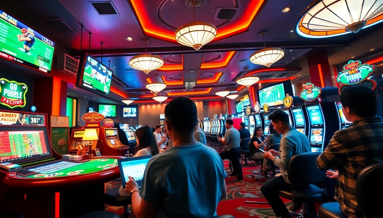 Experience online gaming excitement at winvn88.live with diverse players in a vibrant atmosphere.