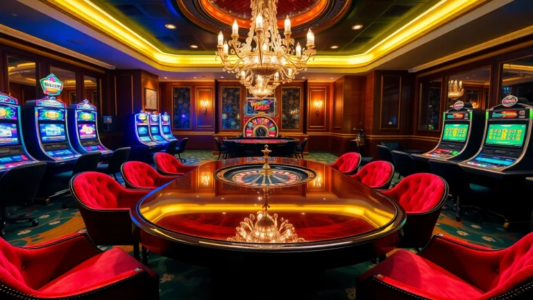 Experience high-stakes gaming at TG88 casino with vibrant tables and dazzling slot machines.