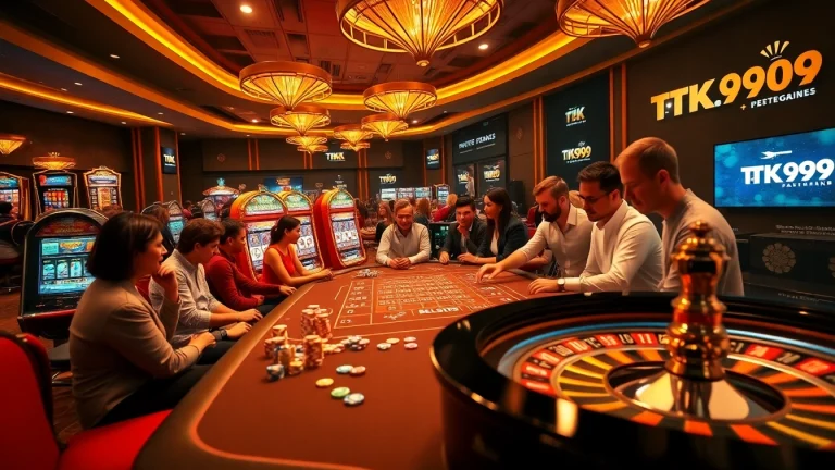 Experience thrilling gaming at https://www-tk999.net/ with vibrant slot machines and eager players.