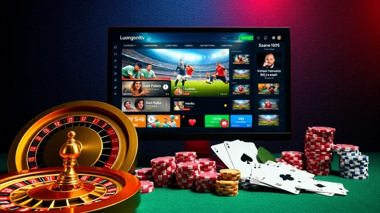 Watch live football matches on Luongsontv with stunning visuals in an exciting casino setting.