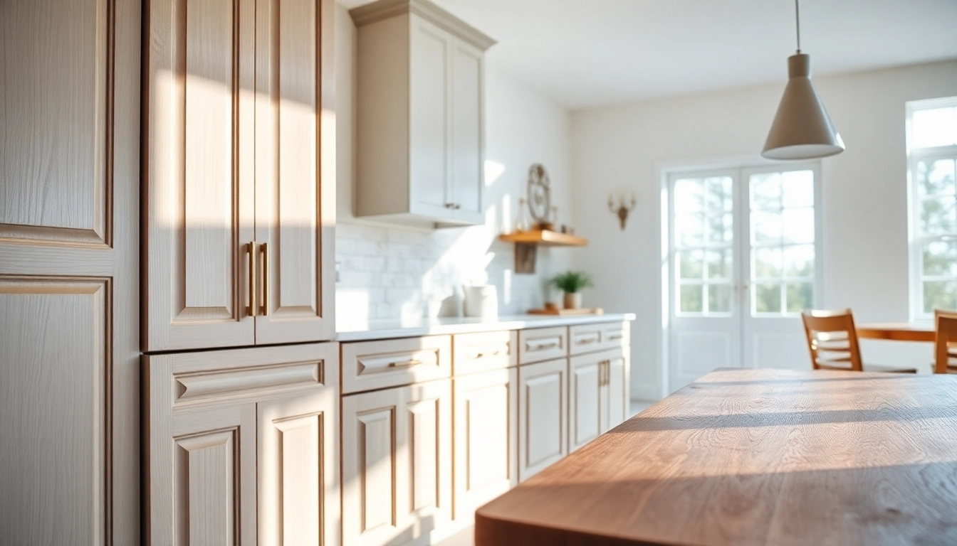 Enhance your space with Cabinet Refacing Clearwater FL, featuring elegant kitchen cabinetry.