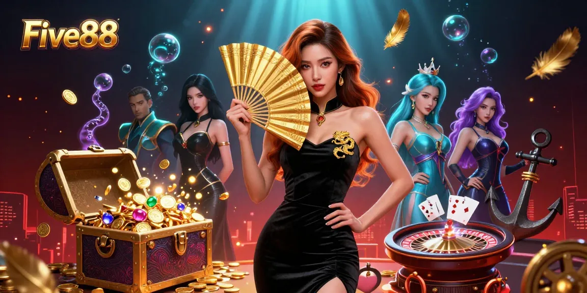 Engage with Five88 by playing exciting games surrounded by a mesmerizing casino atmosphere.