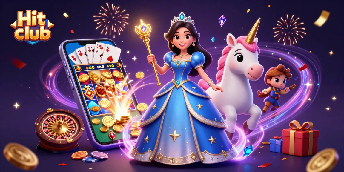 Engage in thrilling gameplay at Hit club with vibrant 3D scenes and excitng casino elements.