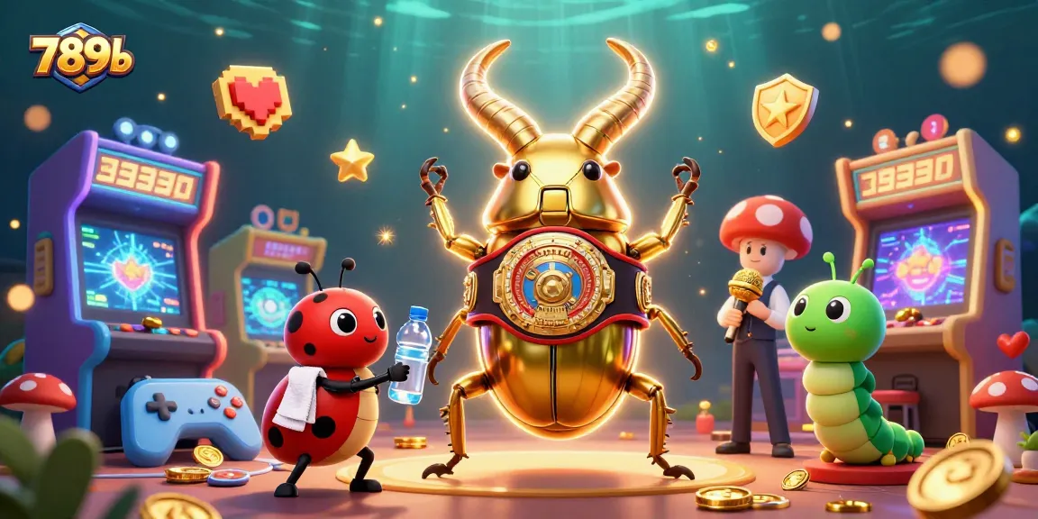 Trận đấu của 789b giữa bọ cánh cứng khổng lồ và các linh vật trong không gian casino