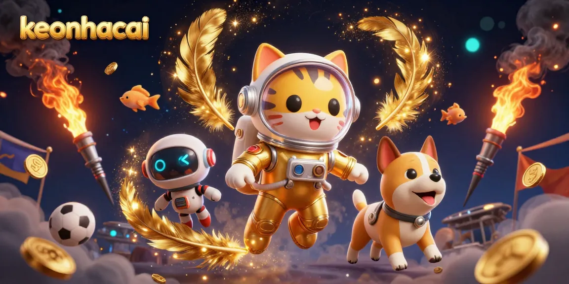 Catch winning opportunities with keonhacai in this vibrant 3D casino scene.