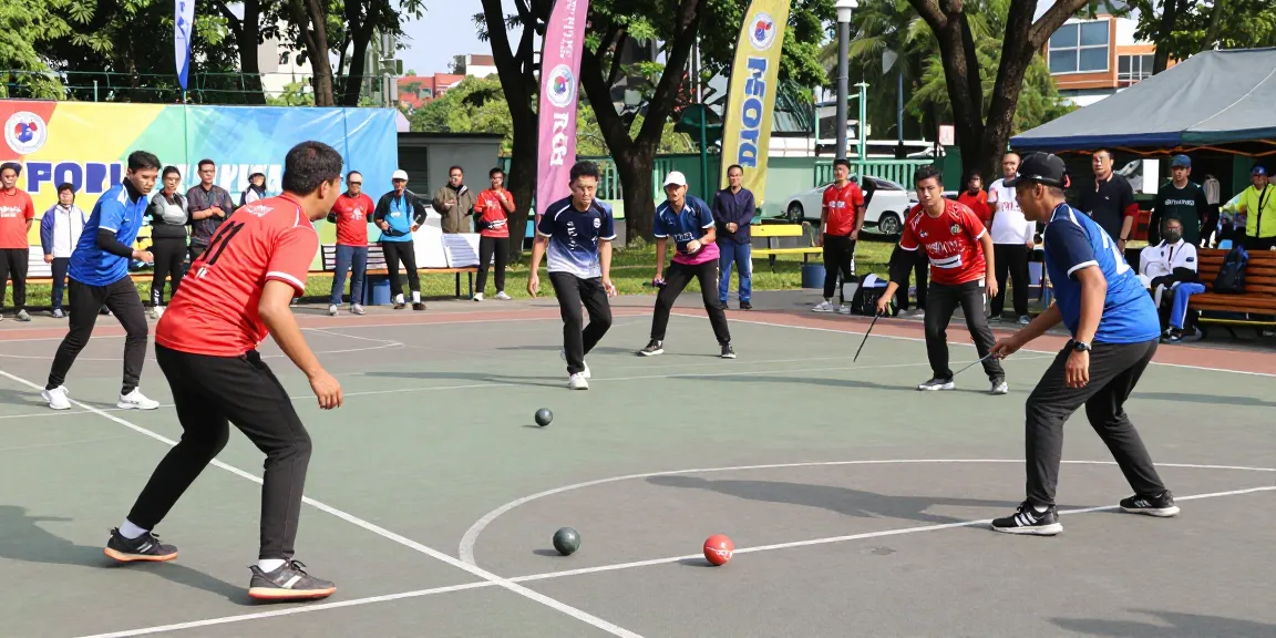 Exciting petanque competition at FOPI Kota Balikpapan showcasing athletes and community engagement on fopikotabalikpap.org.
