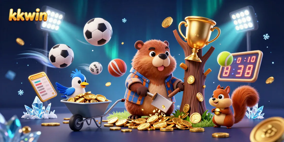 Experience exciting gaming with kkwin at a vibrant casino adventure featuring whimsical characters.