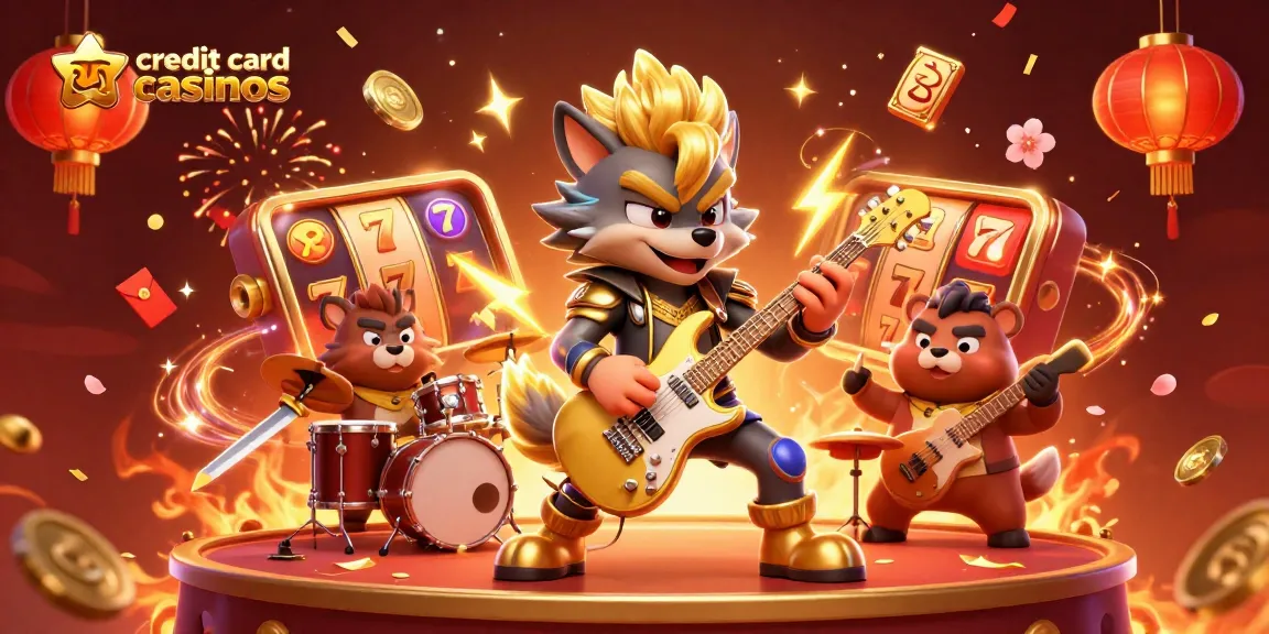 Experience the excitement of credit card casinos with vibrant characters and fun gaming elements in this dynamic 3D illustration.