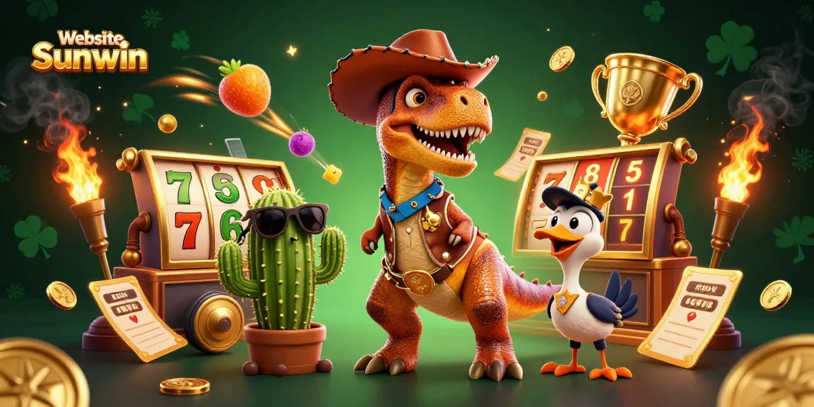 Experience the excitement at Website Sunwin with dynamic slot gaming elements in a vibrant atmosphere.