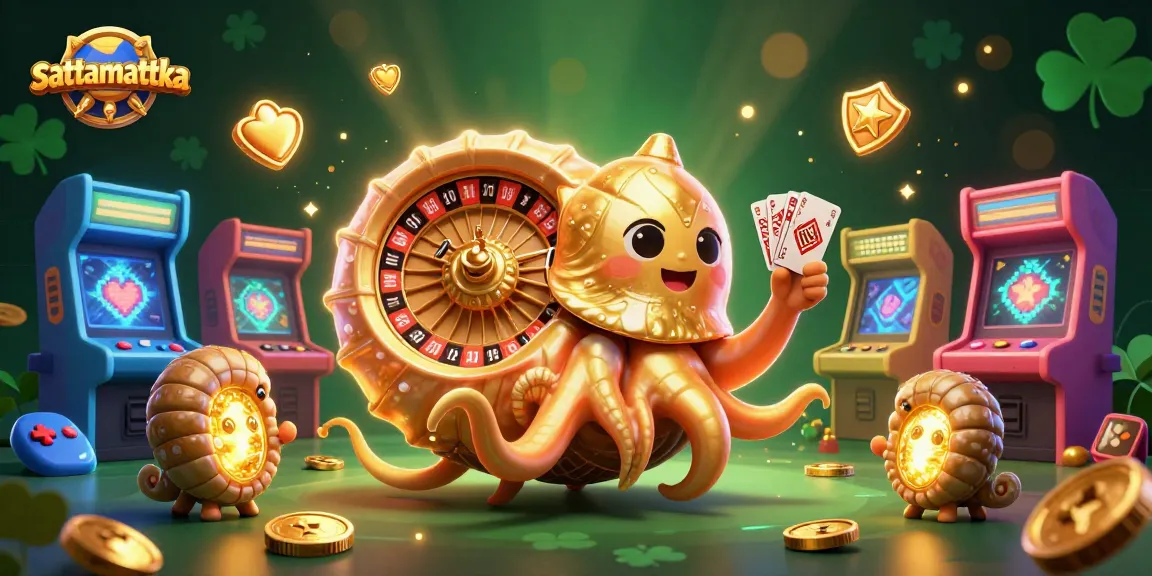 Experience thrilling casino fun with sattamattka's vibrant, interactive gaming scene featuring a giant nautilus roulette.