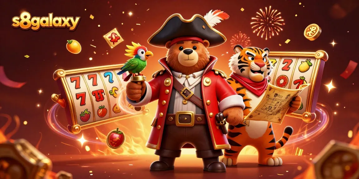 Experience the excitement of s8galaxy with vibrant casino elements and dynamic characters in this rich 3D scene.