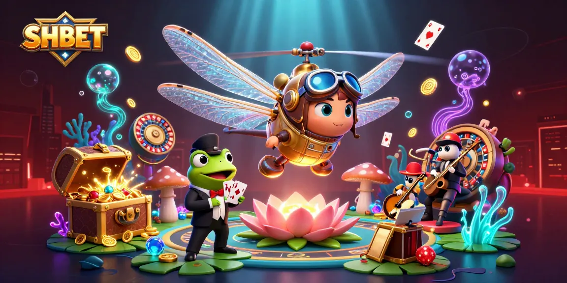 Experience thrilling games with SHBET at the vibrant lily pad casino featuring dynamic action and colorful characters.